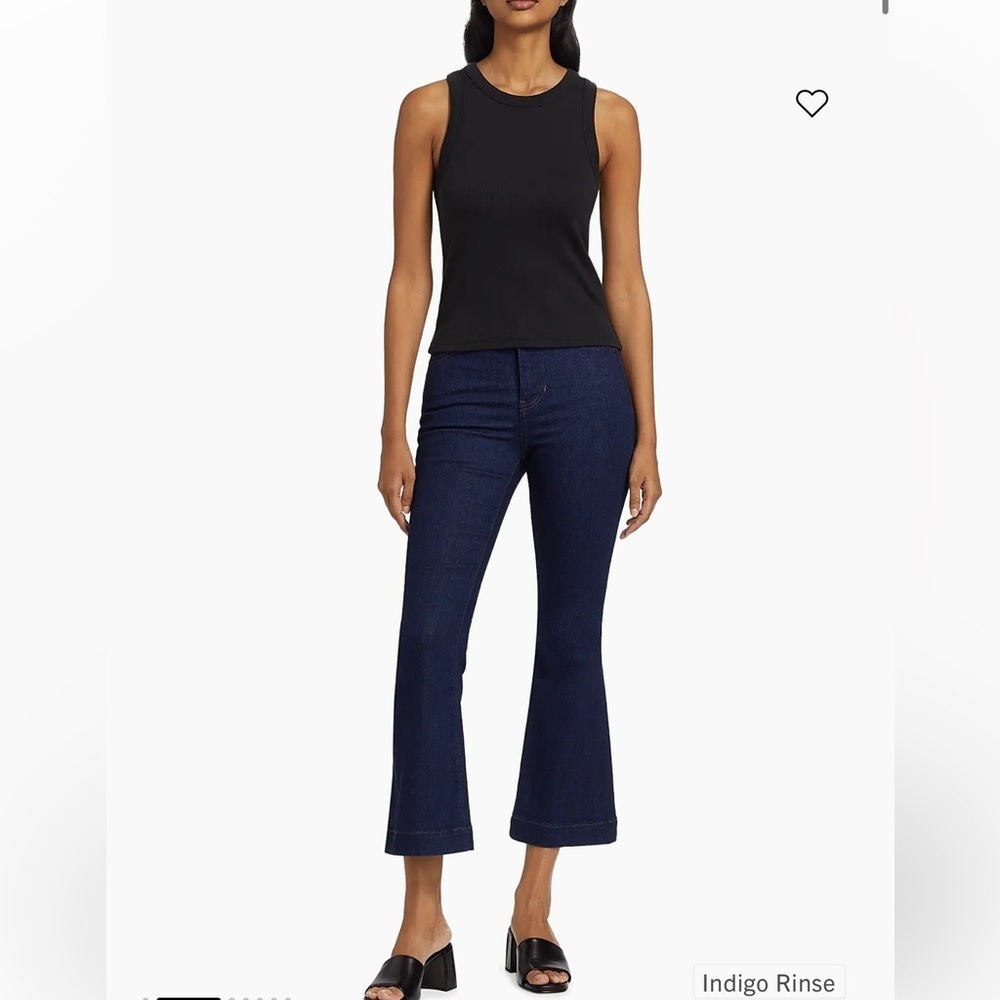 Veronica Beard Carson High-Rise Ankle-Flare Jeans Indigo Rose